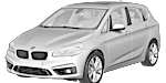 BMW F45 P1E4B Fault Code